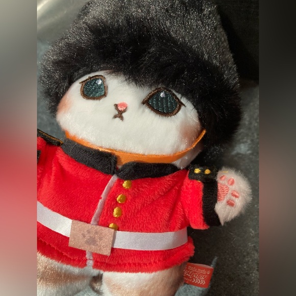 🐱17.5cm Mofusand Cat in Soldier Uniform with Black Top Hat 🎩 Soft Plush Doll Toy - Picture 2 of 15